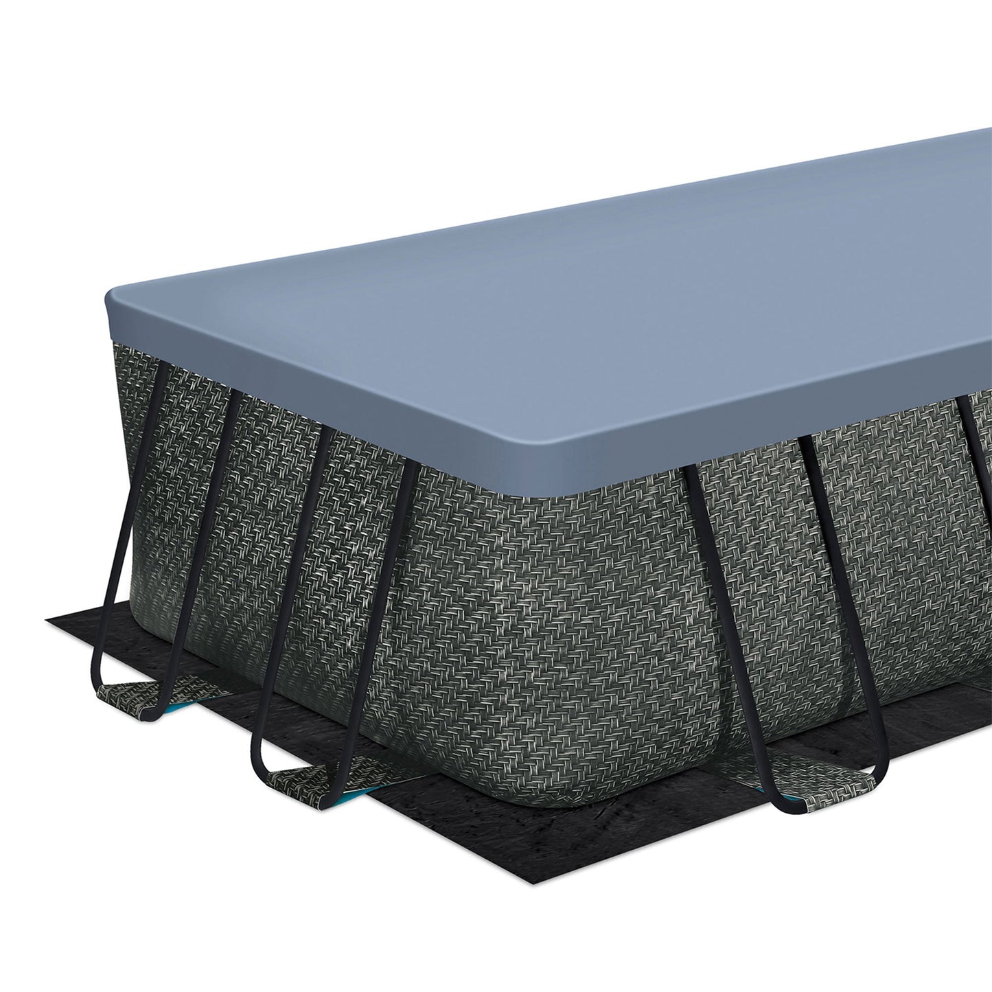 Funsicle 18' x 9' x 52" Oasis Rectangular Swimming Pool Set with 18' Cover image 11