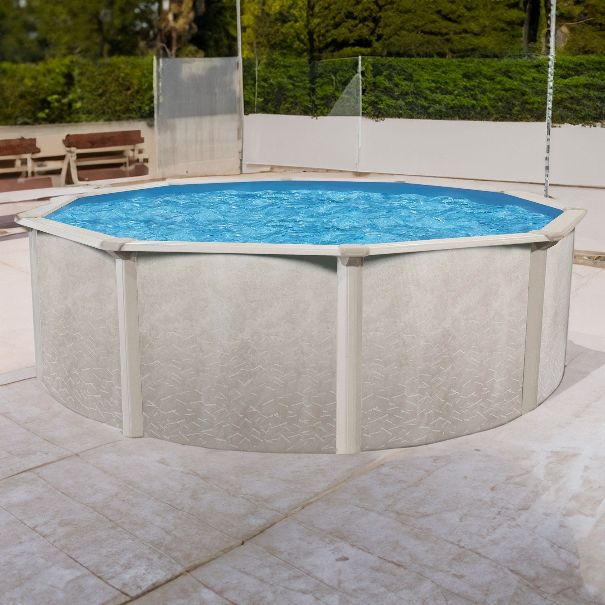 Aquarian Phoenix 21' x 52" Steel Frame Above Ground Swimming Pool Kit with Pump image 5