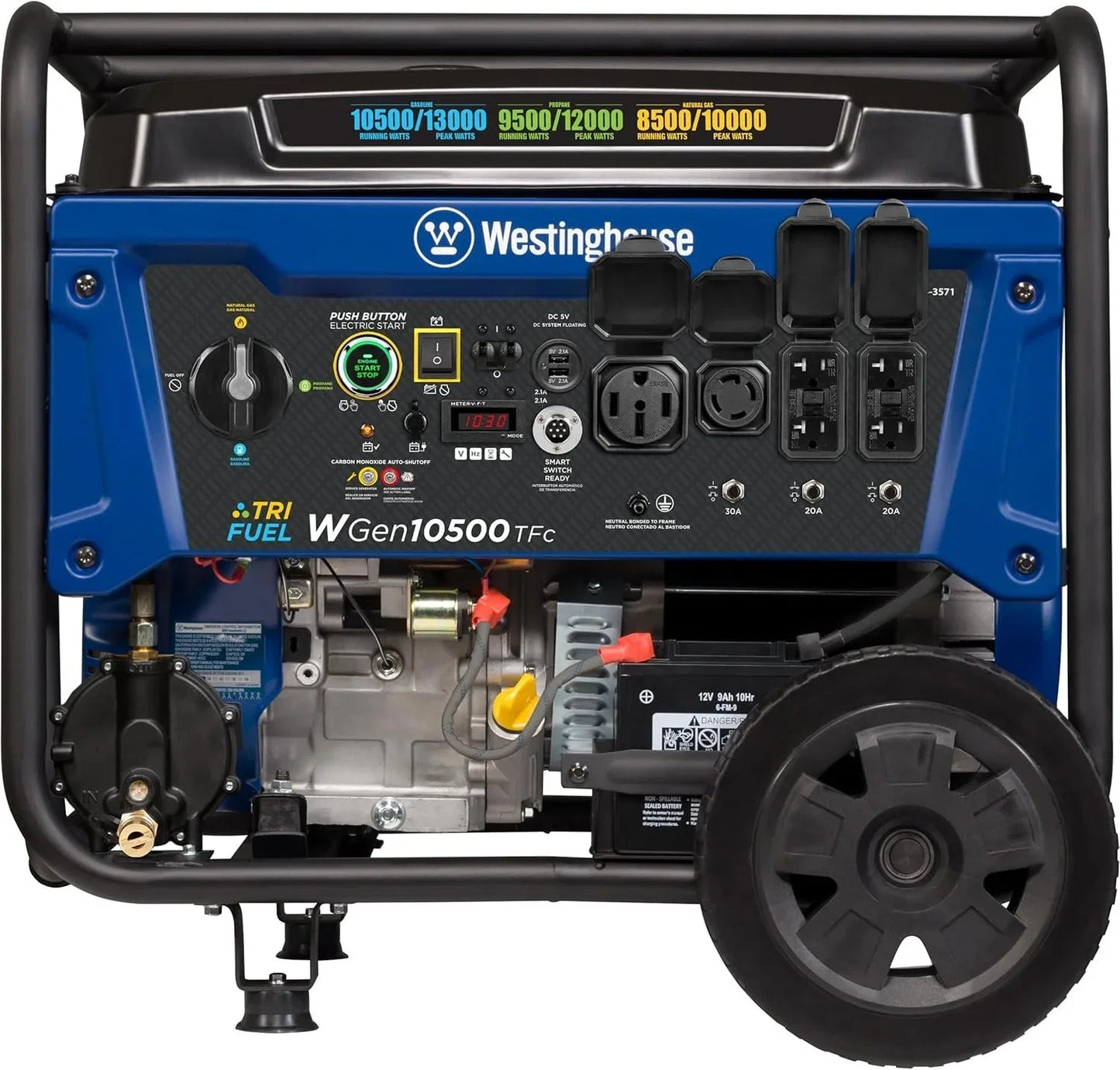 Westinghouse 13,500 Peak Watt Dual Fuel Portable Generators.