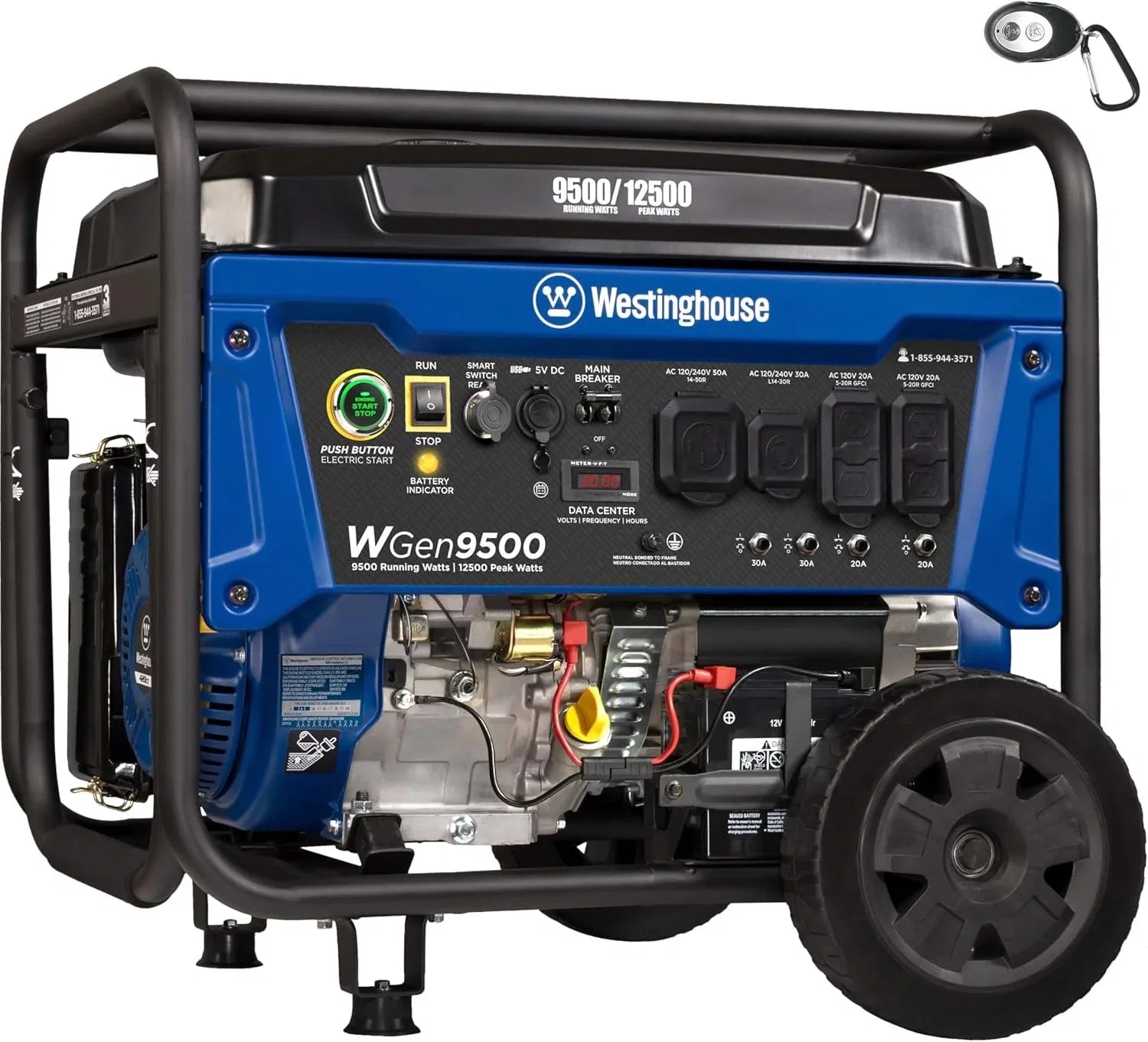 Westinghouse 9500 Peak Watt Home Backup Portable Gas Powered Generators.