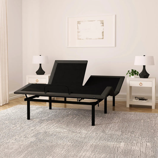 Rize Split Head Adjustable Bed Base - Dual Foot Positioning - 850 lb Capacity.