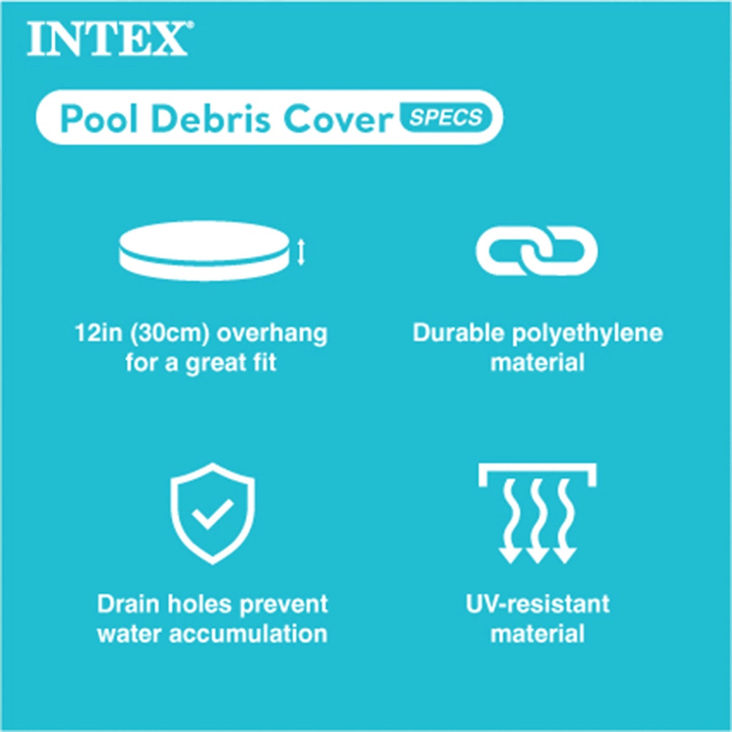 Intex 12' x 30" Metal Frame Round Swimming Pool w/ Filter Pump & 13' Pool Cover image 6