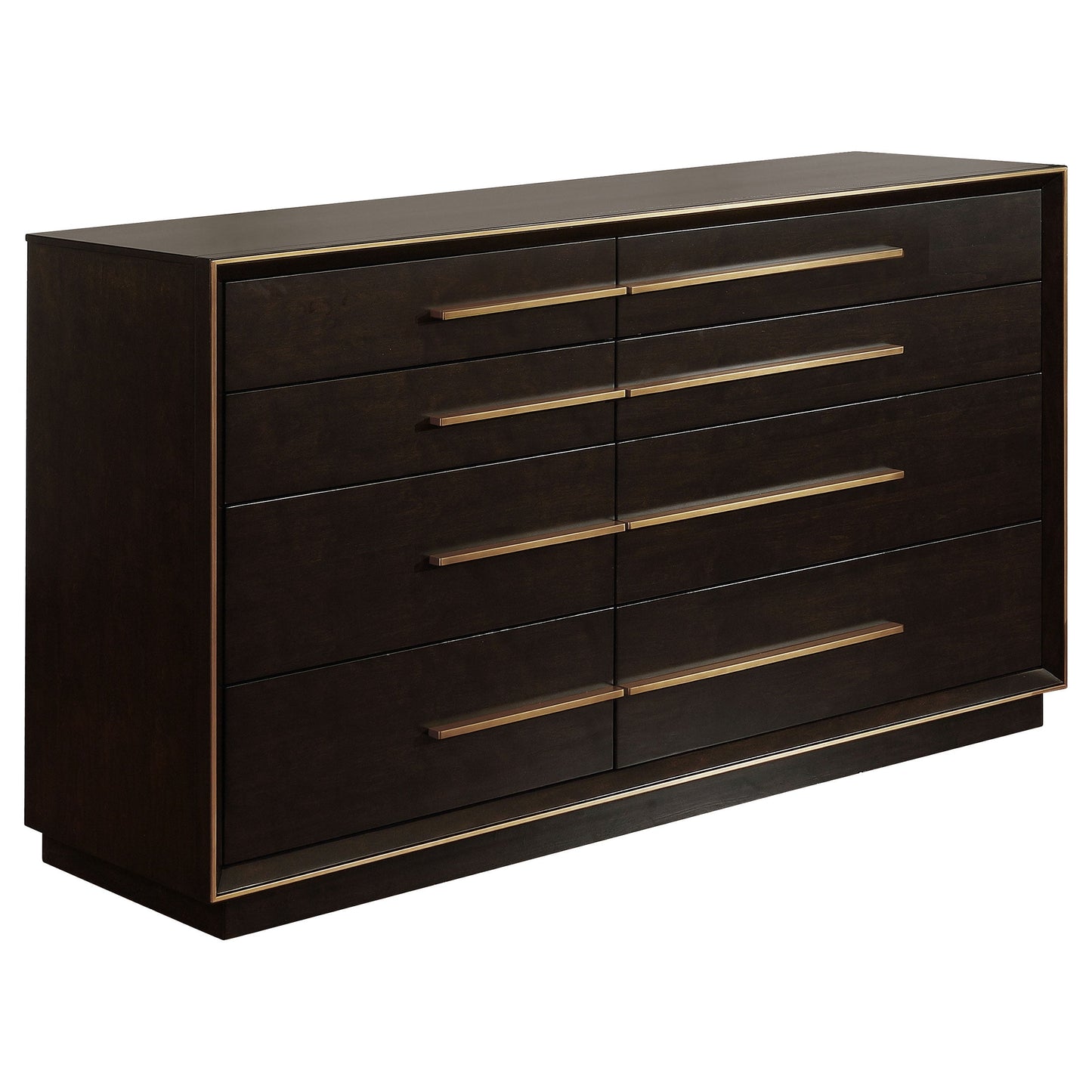 Coaster Fine Furniture Durango Bedroom Set – Grid-Tufted Velvet Headboard & Gold Hardware