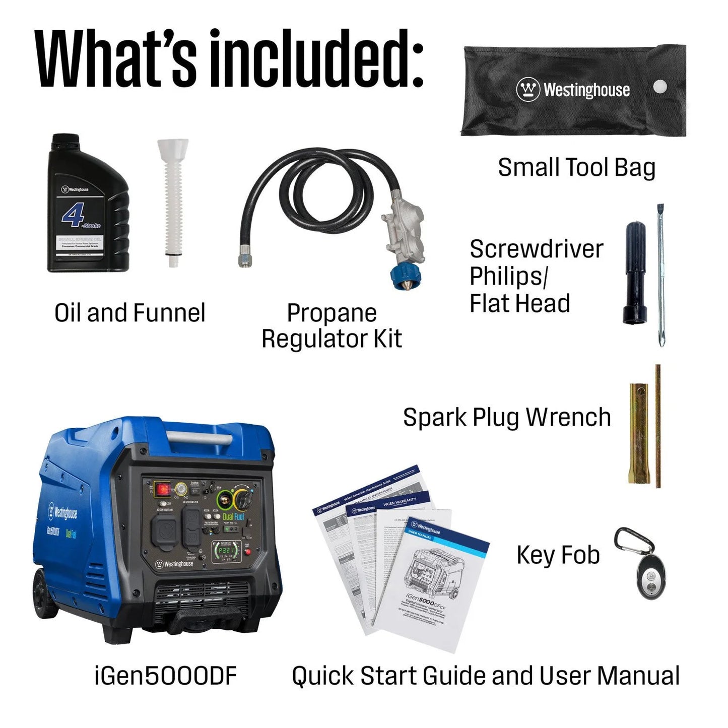 Westinghouse iGen5000DF 5000 Watt Portable Inverter Generators.