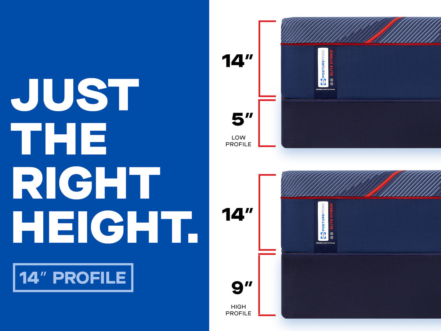Sealy Posturepedic Elite Hybrid High Point II 14" Firm Mattress