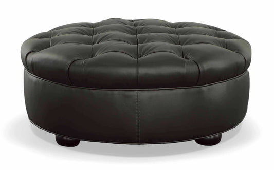Ashbrook Leather Ottoman