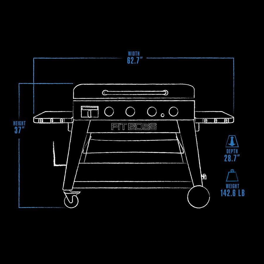 Pit Boss 4-Burner Ultimate Lift-Off Griddle – Versatile and Powerful Outdoor Cooking