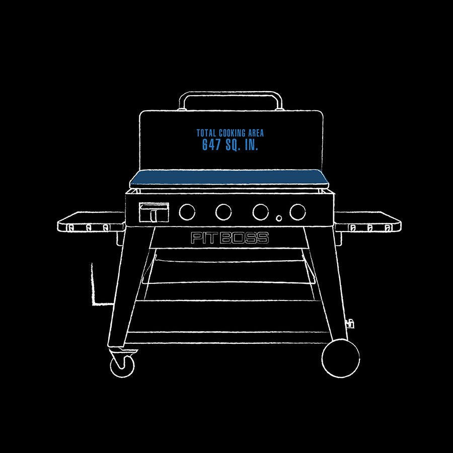 Pit Boss 4-Burner Ultimate Lift-Off Griddle – Versatile and Powerful Outdoor Cooking