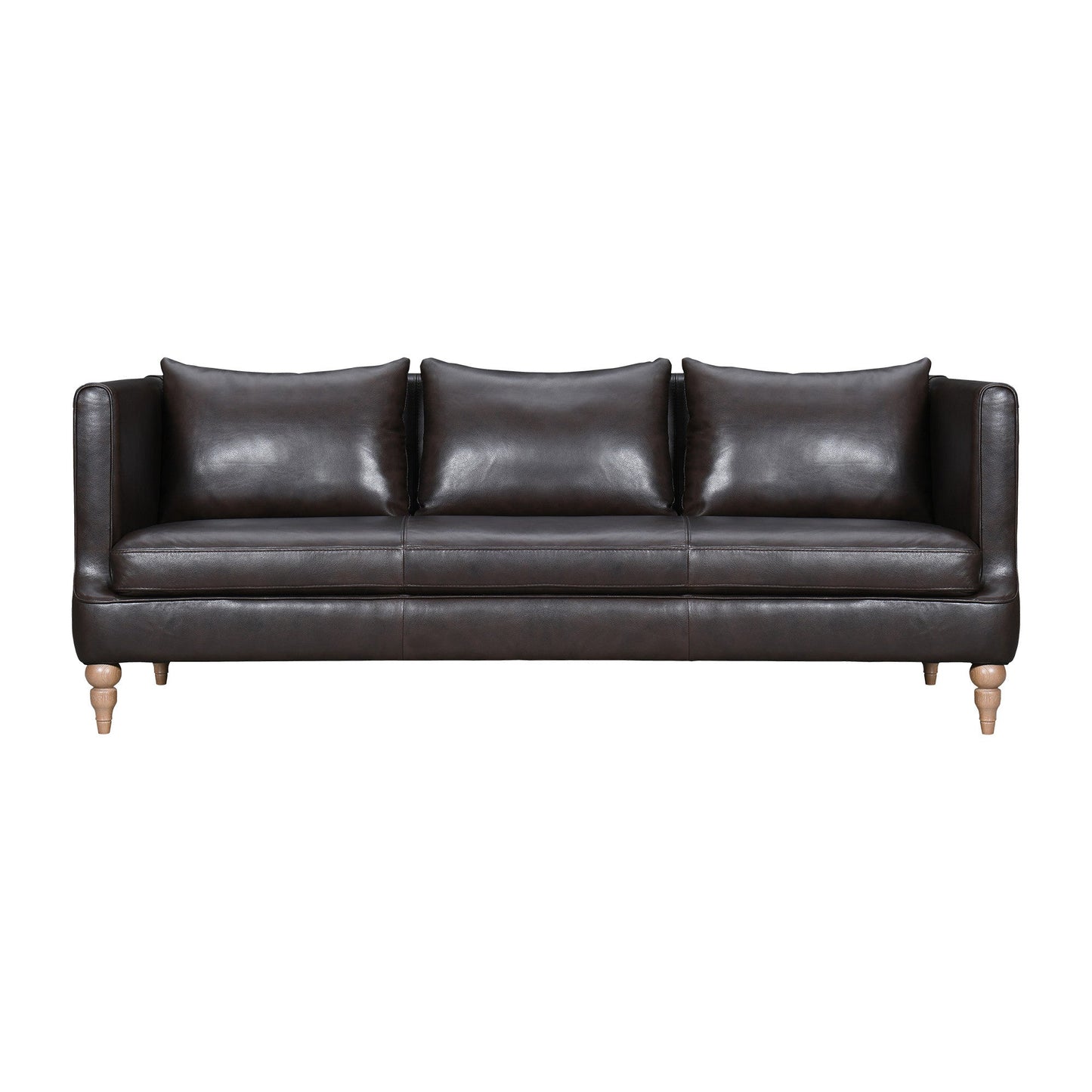 The Corvane – Dark Brown Leather Sofa