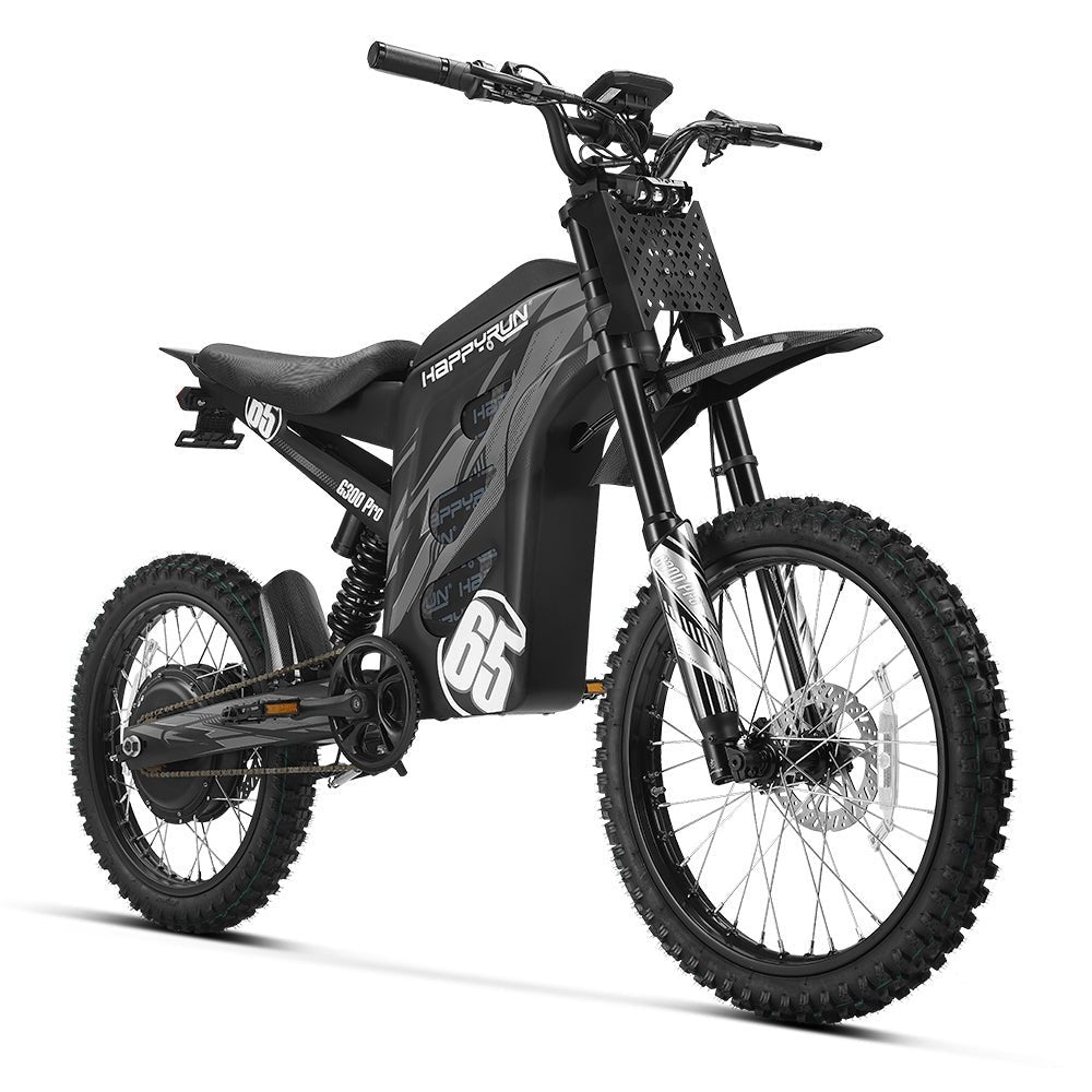 HappyRun G300 Pro Electric Dirt Bike – Black