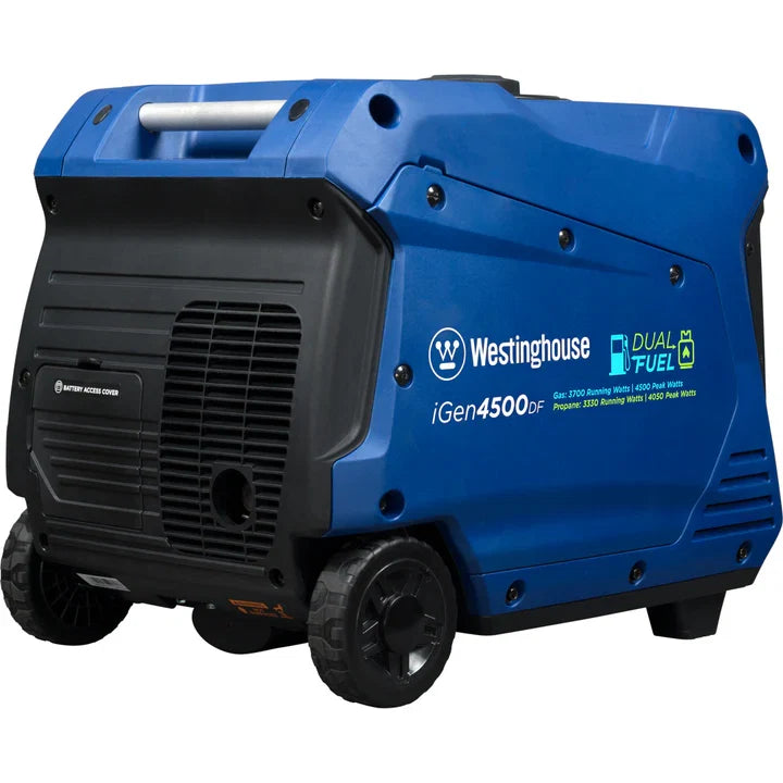 Westinghouse iGen4500DF 3700W Dual Fuel Portable Inverter Generators.