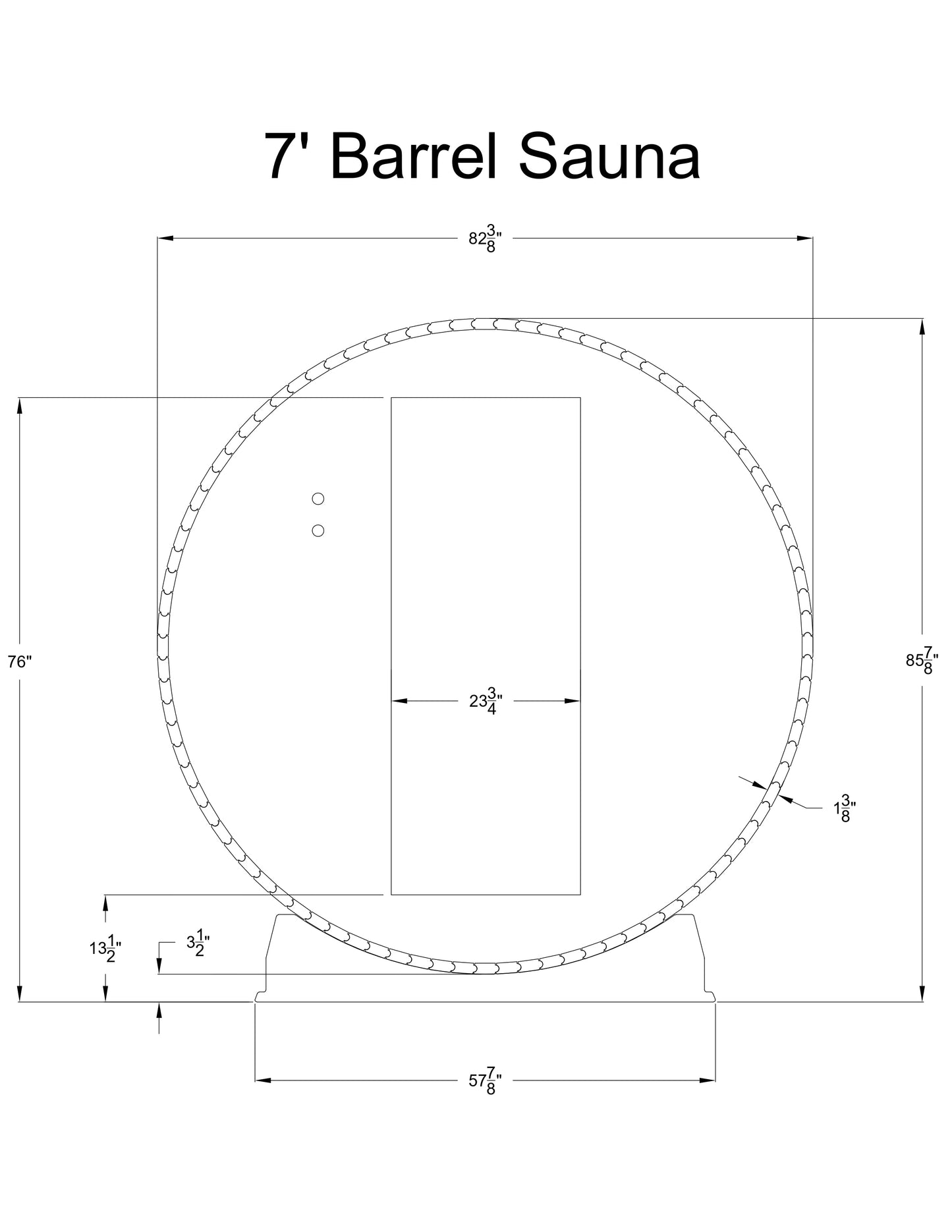 Seneca 6 Person Barrel Sauna