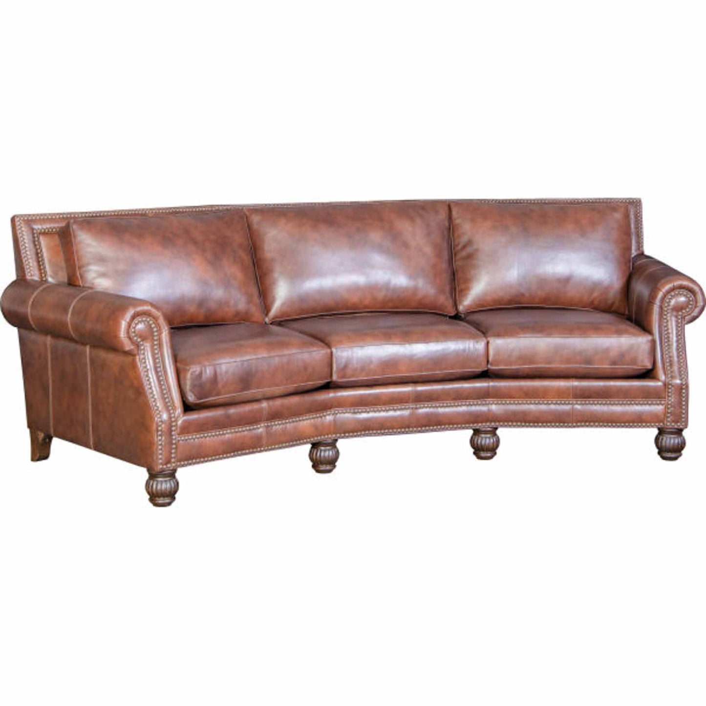 Chex Leather Conversation Sofa