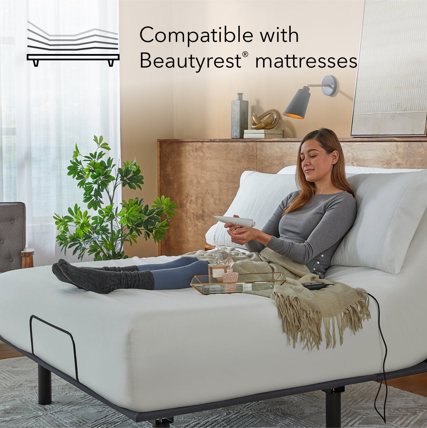 Beautyrest baselogic™ Bronze Head-Only Adjustable Base
