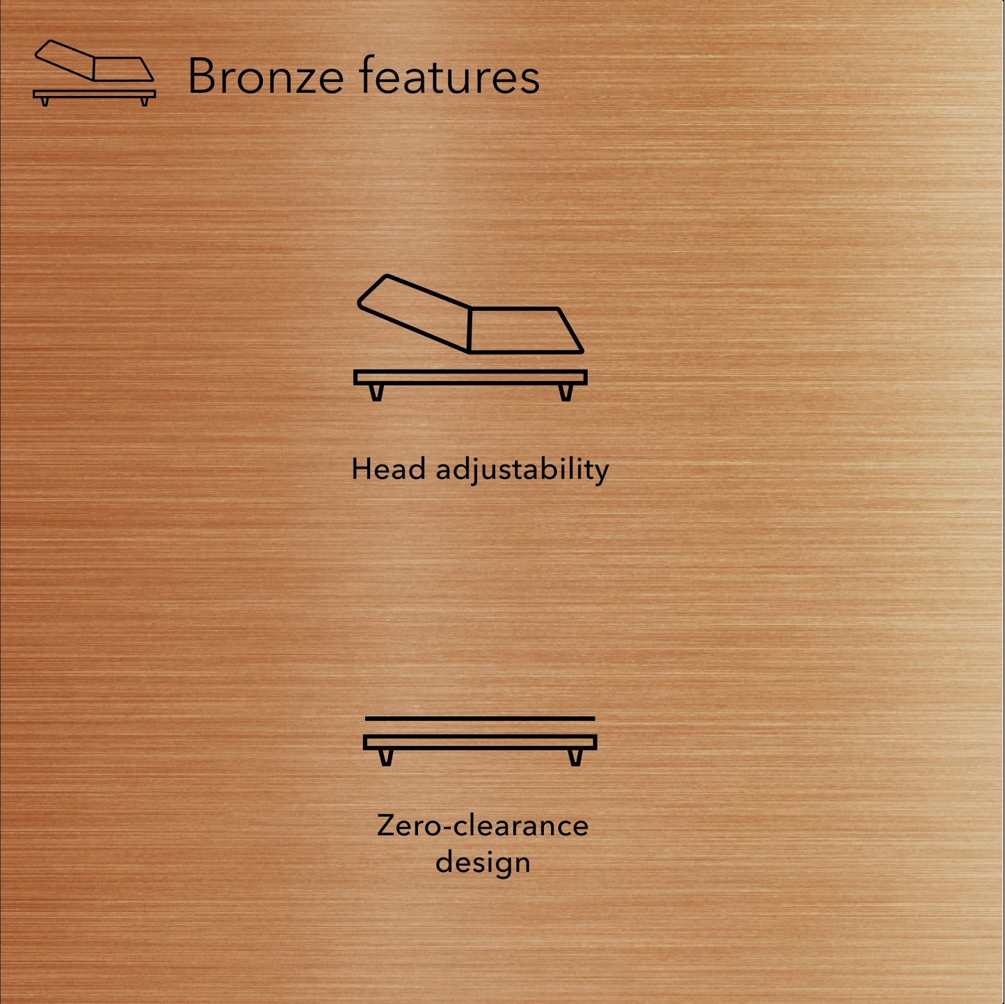 Beautyrest baselogic™ Bronze Head-Only Adjustable Base