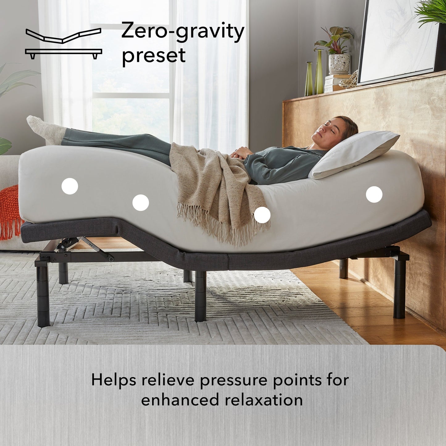 Beautyrest baselogic™ Platinum Head and Foot Adjustable Base with Massage