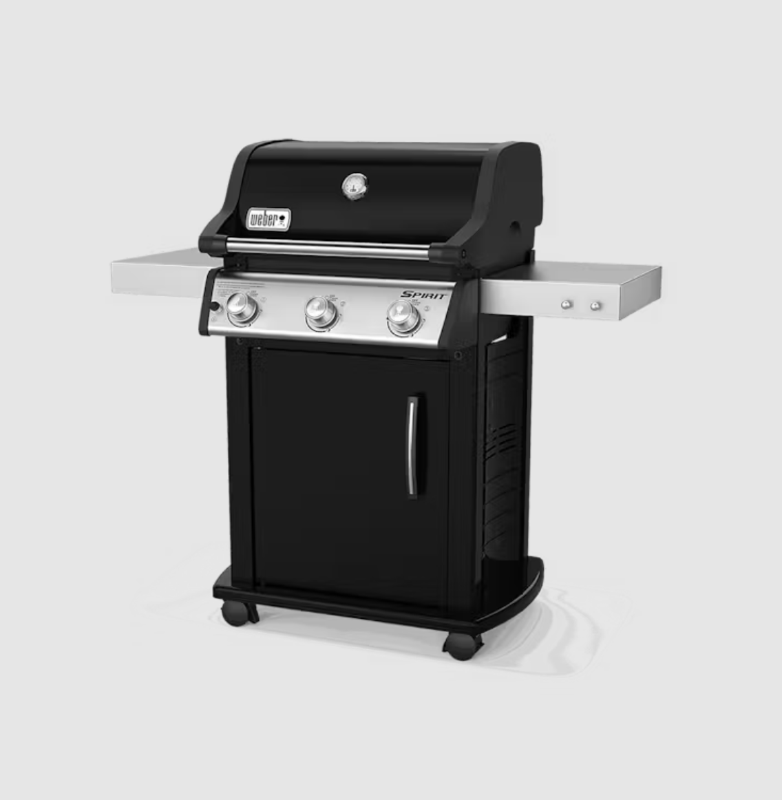 Spirit E-315 3-Burner Propane Grill in Black