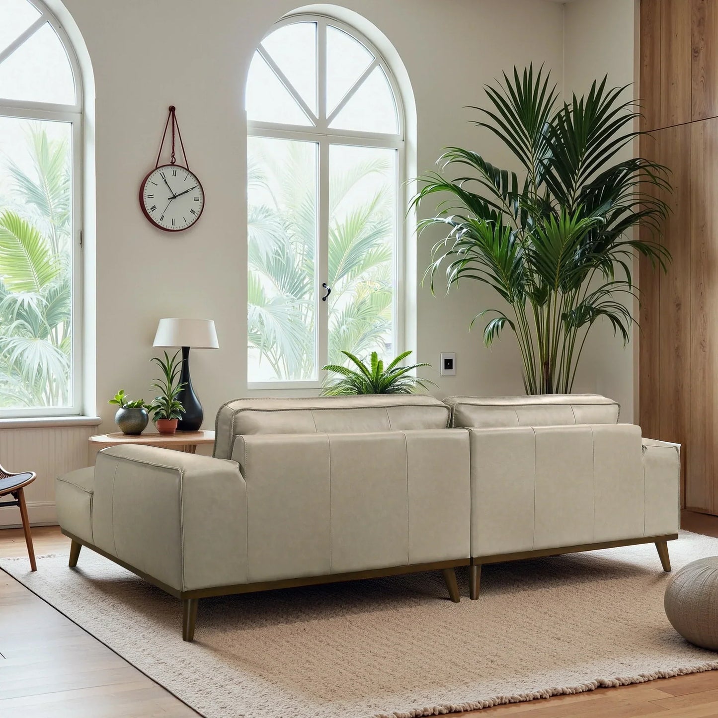 Wildwood Top-Grain Leather Sectional