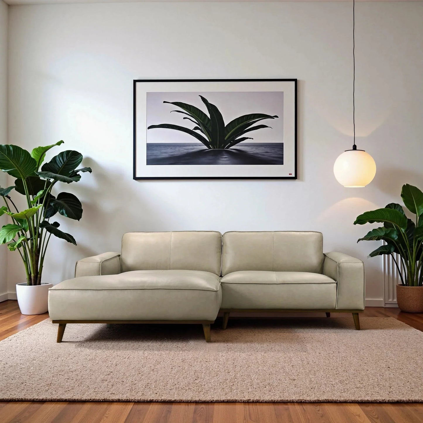 Wildwood Top-Grain Leather Sectional