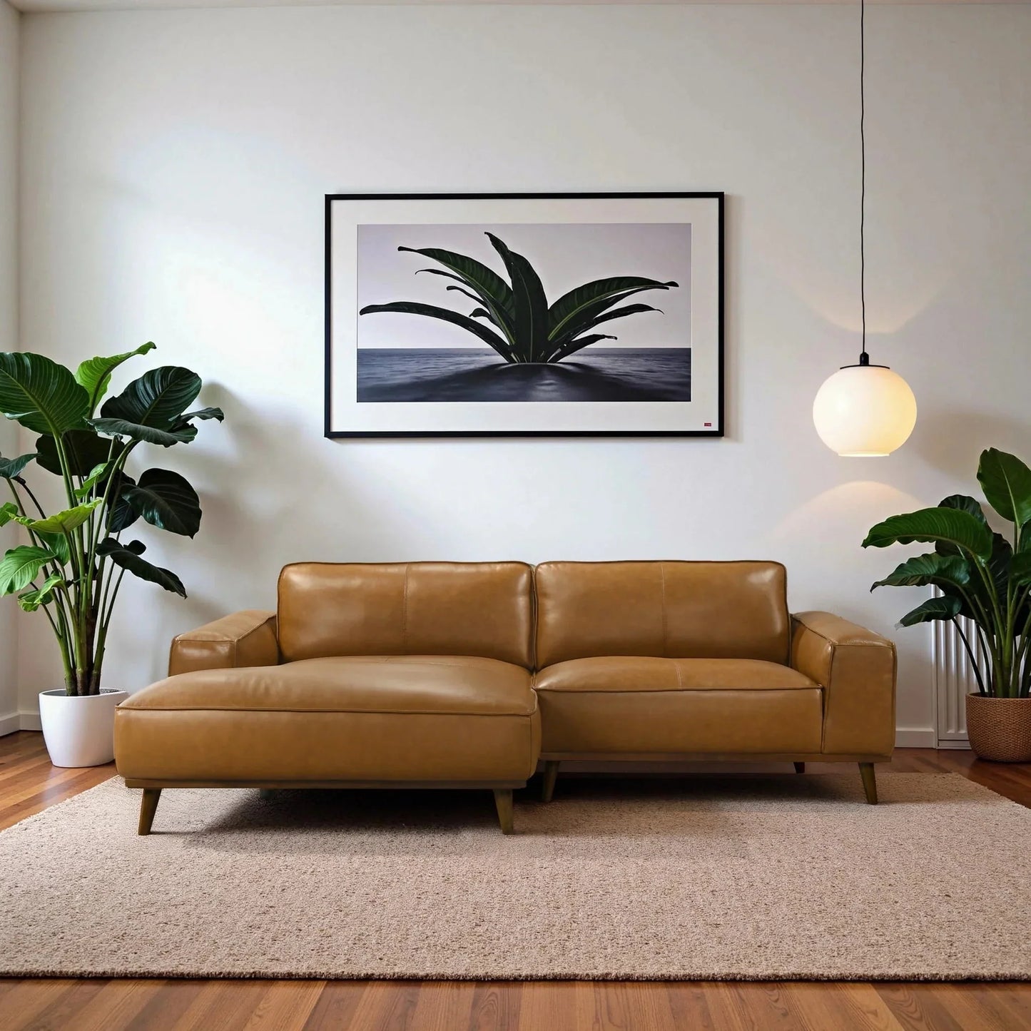 Wildwood Top-Grain Leather Sectional