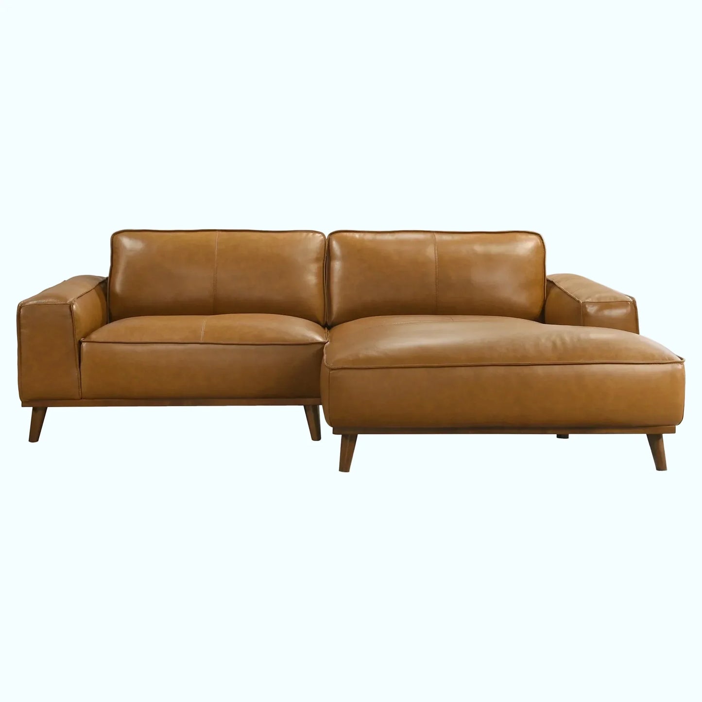 Wildwood Top-Grain Leather Sectional