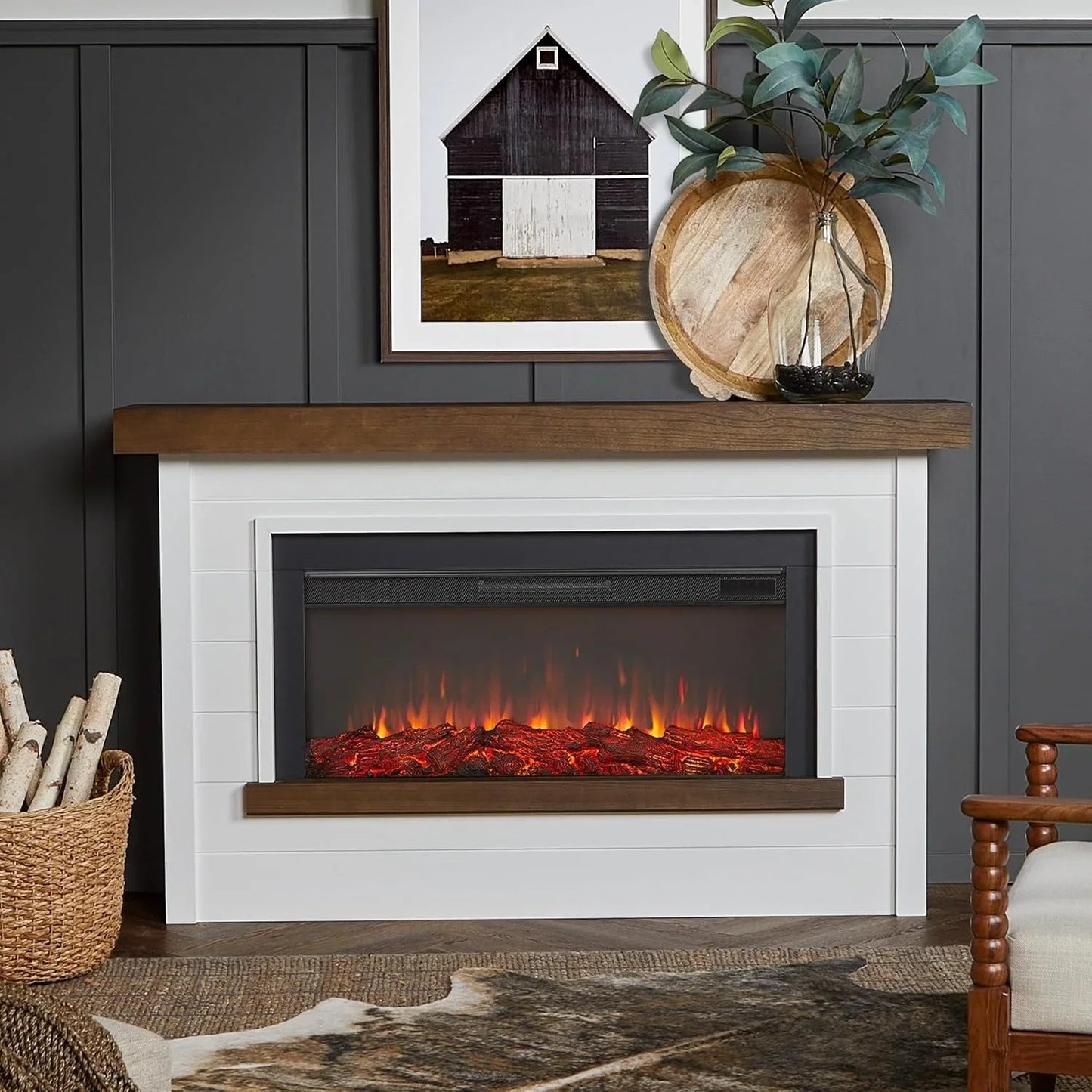Real Flame Bernice Landscape Electric Fireplaces.