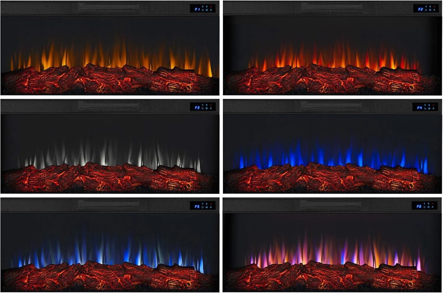 Real Flame Bernice Landscape Electric Fireplaces.