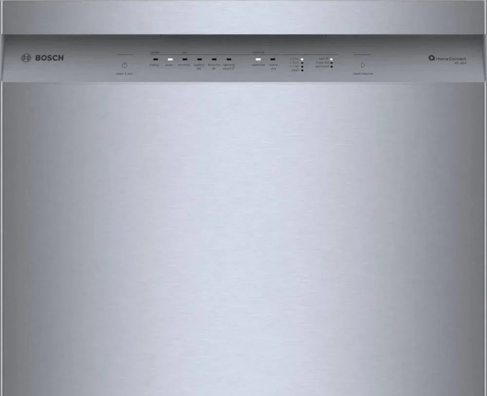 Bosch SHE41CM5N 300 Series 24″ Dishwashers 48 db – Recessed Handle, Stainless Steels