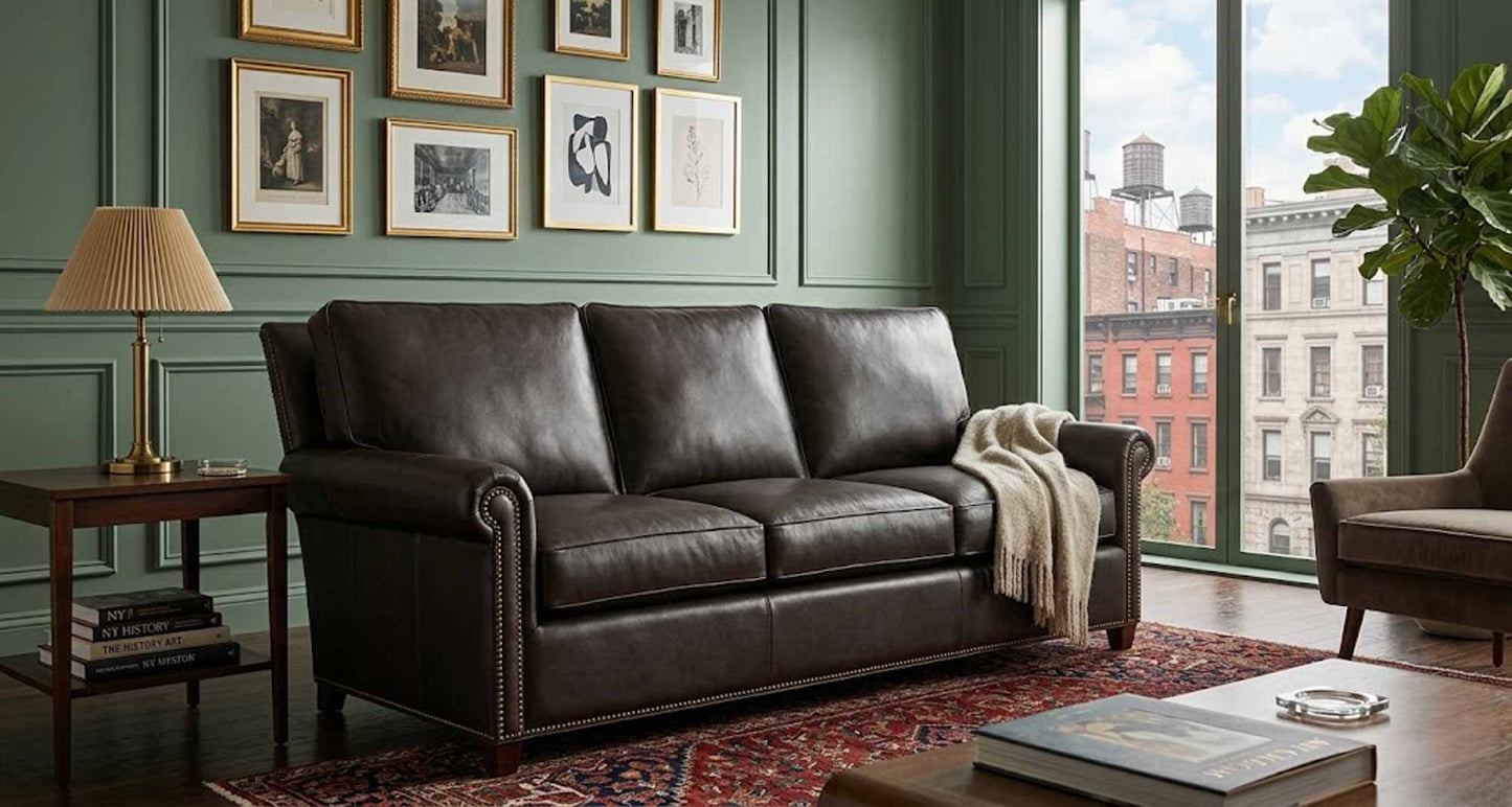 Rita Leather Sofa