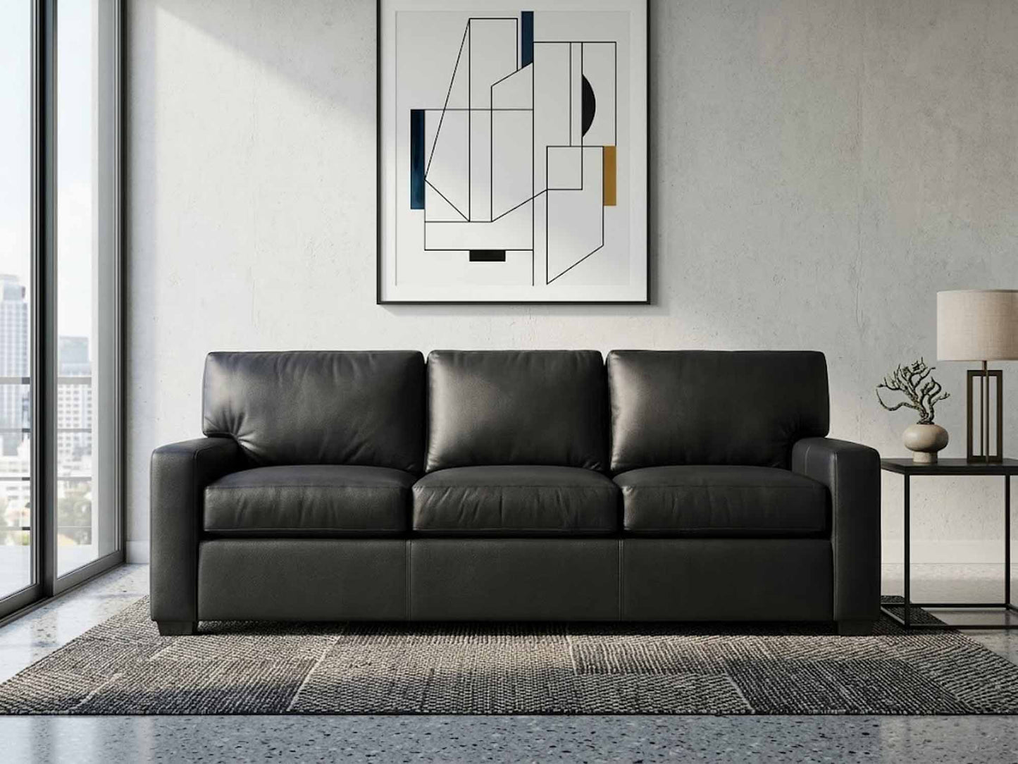 Bayview Leather Sofa