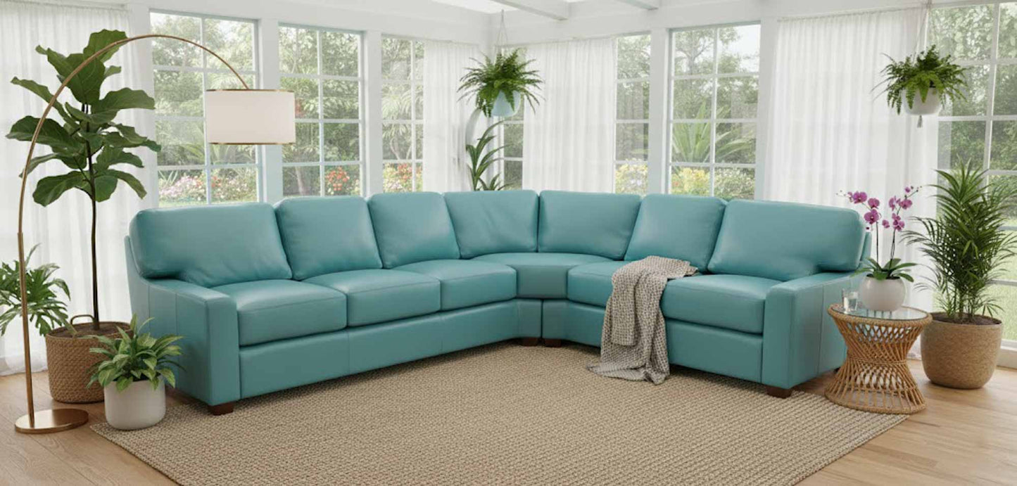 Albany Leather Sectional