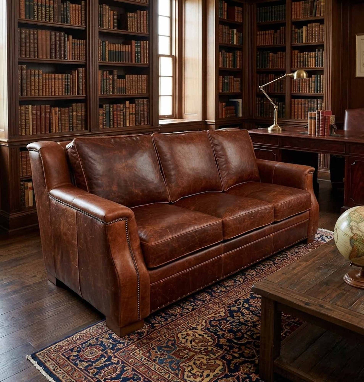 Mario Leather Sofa