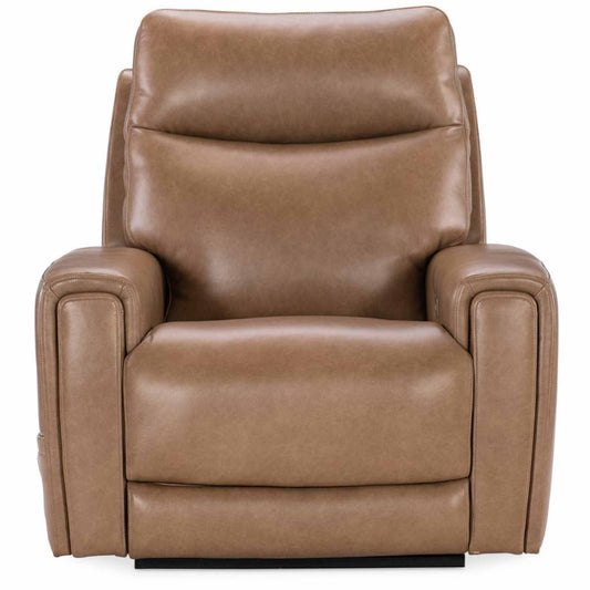 Raze Leather Power Lift Recliner With Articulating Headrest And Lumbar In Light Brown