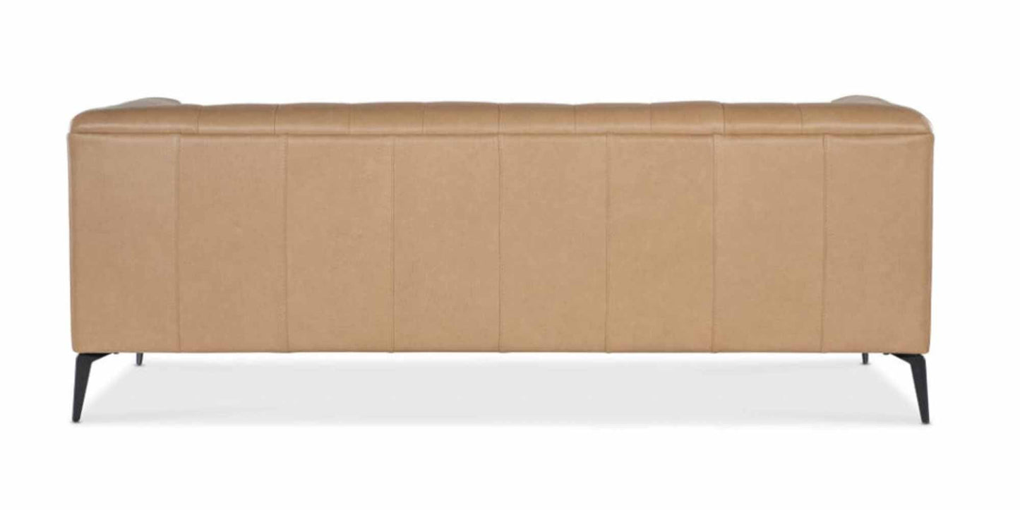 Nicolla Leather Sofa Light Brown